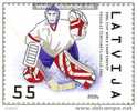 LATVIAN Stamp World Championship Ice Hockey 2006 LATVIA-MNH - Jockey (sobre Hielo)