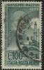 ITALIA REPUBBLICA ITALY REPUBLIC 1955 POSTA AEREA AIR MAIL GIUSEPPE MAZZINI USATO USED OBLITERE´ - Luftpost