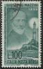 ITALIA REPUBBLICA ITALY REPUBLIC 1955 POSTA AEREA AIR MAIL GIUSEPPE MAZZINI USATO USED OBLITERE´ - Airmail