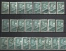 ITALIA REPUBBLICA ITALY REPUBLIC 1955 POSTA AEREA AIR MAIL GIUSEPPE MAZZINI LOTTO DI 25 USATO LOT USED OBLITERE´ - Luftpost