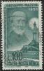 ITALIA REPUBBLICA ITALY REPUBLIC 1955 POSTA AEREA AIR MAIL GIUSEPPE MAZZINI USATO USED OBLITERE´ - Poste Aérienne