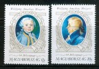 HUNGARY - 1991.64th Stampday - Wolfgang Amadeus Mozart MNH! Mi 4158-4159 - Unused Stamps