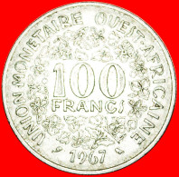 * FRANCE GOLD FISH AND FLOWERS (1967-2005): WEST AFRICAN STATES  100 FRANCS 1967! LOW STARTNO RESERVE! - Andere - Afrika