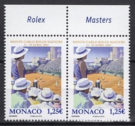 MONACO 2015 PAIRE - N° 2961 - MONTE-CARLO ROLEX MASTERS 2015 - NEUFS ** /G17 - Unused Stamps