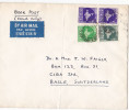 1970s Air Mail INDIA COVER To SWITZERLAND Stamps Airmail Label - Storia Postale