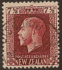 NZ 1915 7 1/2d Red-brown KGV SG 426 U #OJ178 - Usados