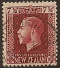 NZ 1915 7 1/2d Red-brown KGV SG 426 U #OJ178 - Used Stamps