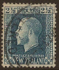 NZ 1915 2 1/2d Blue P14x14.5 SG 419a U #OK36 - Oblitérés