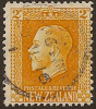 NZ 1915 2d Yellow P14x13.5 SG 418 U #OK34 - Usados