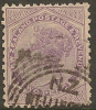 NZ 1882 2d Lilac SSF 4mm Wmk SG 209 U #OI163 - Usati