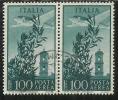 ITALIA REPUBBLICA ITALY REPUBLIC 1948 POSTA AEREA AIR MAIL CAMPIDOGLIO LIRE 100 RUOTA WHEEL USATO USED OBLITERE´ - Poste Aérienne