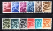 Y564 - GRAN BRETAGNA 1982 , Segnatasse  Serie Unificato  N. 86/97  ***  MNH - Tasse