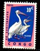 CONGO. N°481 De 1961. Pélican. - Pélicans