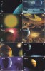 SERIE COMPLETA DE 10 TARJETAS DE BRASIL DE PLANETAS (URANO-TIERRA-SATURNO, ETC) PLANET - Astronomia