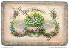Ich Gratuliere 1872 - Maiglöckchen Veilchen Und Andere Blumen - 7cm X 10cm - Birth & Baptism