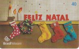 TARJETA DE BRASIL DE NAVIDAD (CHRISTMAS) CALCETINES - Noel