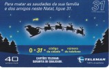 TARJETA DE BRASIL DE NAVIDAD (CHRISTMAS)   PAPA NOEL EN TRINEO - Noel