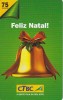 TARJETA DE BRASIL DE NAVIDAD (CHRISTMAS)  CAMPANA DE NAVIDAD - Noel