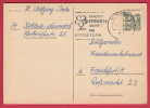 183929 / 1966 - 15 Pf. SCHLOSS TEGEL BERLIN , FLAMME " Vergiss Mein Nicht : Die Postleitzahl " Germany Stationery - Postcards - Used