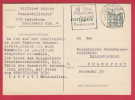 183935 / 1965 - 15 Pf. Schloss Tegel , FLAMME "  Jede Absender Angabe Mit Postleitzahl "  Germany Stationery - Postcards - Used