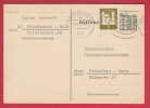 183937 / 1966 - 15 Pf. Schloss Tegel  + 5 Pf. Albertus Magnus , OBERHAUSEN , Germany Stationery Entier Ganzsachen - Postcards - Used