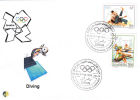 Algeria FDC 1625/6 Olympic Games London 2012 Sport Plongeon Dive Diving Kopfsprung Zambullida Tuffo - High Diving