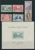 GUINEE N° 119 à 124 + BF * - Unused Stamps