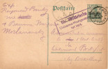 Utilisation Cachet Belge -Morlanwelz - 22/10/1915 - Censure Mons - Ocupación Alemana