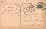 Utilisation Cachet Belge -Morlanwelz - 22/10/1915 - Censure Mons - Deutsche Besatzung