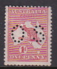 Australia 1915 First Watermark Kangaroo Perforated Small OS One Penny Red O17 Mint - Nuovi