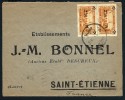 FRANCE - SYRIE - Enveloppe De Alep Pour St Etienne En 1939 - Aff. Plaisant - A Voir - Lot P10609 - Brieven En Documenten