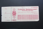 Rare Chèque De Banque De Sarre-Union  Pour La Elsässische Bankgesellschaft Vierge - Cheques & Traveler's Cheques