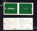 # ALITALIA BAGGAGE TAG 2005s Italy Airlines Airways Aviation Airplane Aereo Avion Balise Etikett Etiqueta - Baggage Labels & Tags