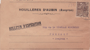 N°271 40c Expo 1931 PERFORÉ "" AFA "" Société Anonyme Des Houilleres Et Fonderies De L' Aveyron - AUBIN - - Lettres & Documents