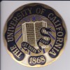 THE UNIVERSITY OF CALIFORNIA 1868 CHAPA METALICA ESMALTADA DE COCHE - AÑ0 1950/60 - DIAMETRO 7,5 CMS - Automóviles