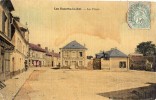 LES ESSARTS-LE-ROI LA PLACE (CARTE TOILE ET COLORISEE) - Les Essarts Le Roi