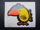 AUTOCOLLANTS - AUTOCOLLANT (M1527) Oiseau Jaune Au Bec Orange Avec Casquette (1 Vue) - Aufkleber