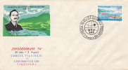 29269- ROMANIAN GEOGRAPHY SOCIETY, GEORGE VALSAN, IRON GATES WATER POWER PLANT, SPECIAL COVER, 1974, ROMANIA - Geography