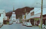 Alaska Sitka Main Street Looking Toward St Michael Cathedral - Sitka