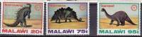 MALAWI, Prehistoire, Animaux Prehistoriques, (Yvert 629/31)  MNH, Neuf Sans Charniere - Prehistorisch