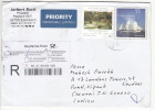 Regd Airmail Post.  Gorch Fock, Germany Navy Ship, Postal Stationery, Max Liebermann 2013 Art Painting, - Covers - Used