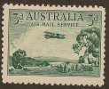 AUSTRALIA 1929 3d Biplane SG 115 HM #OD224 - Mint Stamps