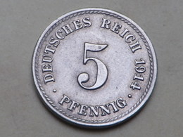 Allemagne  Empire  5 Pfennig 1914 A    BERLIN  KM# 11       Superbe - 5 Pfennig