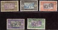 Sénégal - Oblitéré - Charnière Y&T 1914  N° 53 - 54 - 58 - 67 - 69 Marché Indigène 1c 2c 15c 1f 5f - Oblitérés