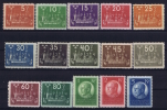 SCHWEDEN Mi.Nr. 144 - 158 , MH/*, Mit Falz, Avec  Charnière  1924 Weltpostkongress - Ongebruikt