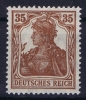 Dt Reich Mi Nr  103b  MNH/**/postfrisch Rotlichbraun - Ongebruikt