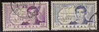 Sénégal - Oblitéré - Charnière Y&T 1939  N° 151 Et 152 Centenaire Mort René Caillié 2f Violet Et 2f25 Outremer - Gebruikt