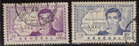 Sénégal - Oblitéré - Charnière Y&T 1939  N° 151 Et 152 Centenaire Mort René Caillié 2f Violet Et 2f25 Outremer - Oblitérés