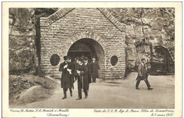 REMICH-VISITE DU PRINCE FELIX DE LUXEMBOURG AUX CAVES A VIN SAINT MARTIN - Remich