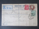 GB 1909 Registered Letter London W.C. 6 No. 142. Nach Berlin. MiF. - Brieven En Documenten